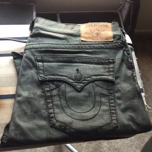 True religion Gray/ black stonewashed